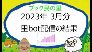「2023年3月 里bot配信結果」ブックメーカー配信